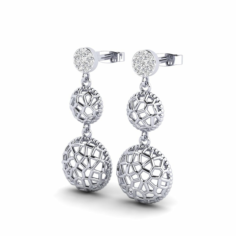 Moissanite Boucle d'oreille femme Buanderie