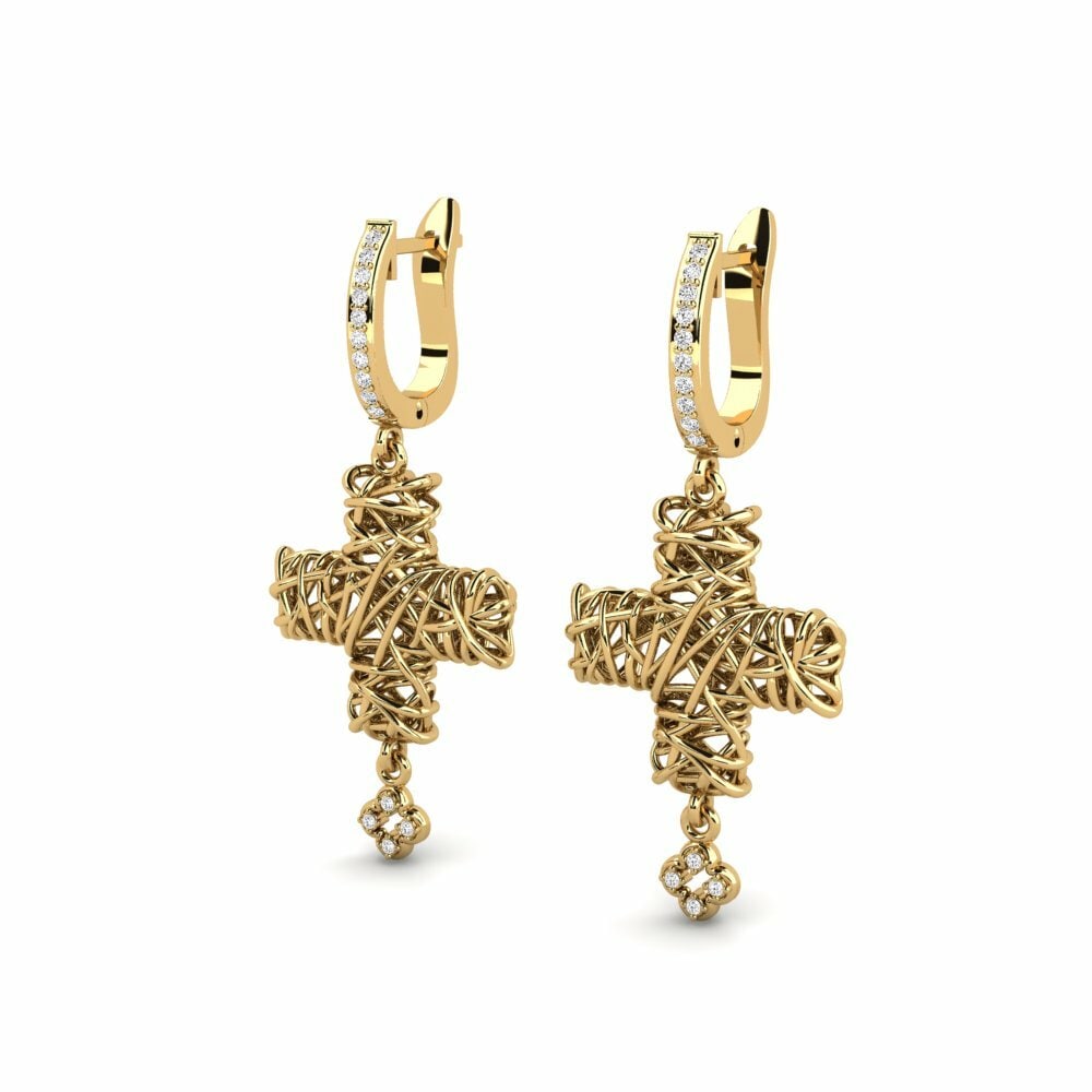 Moissanite Boucle d'oreille femme Cenose