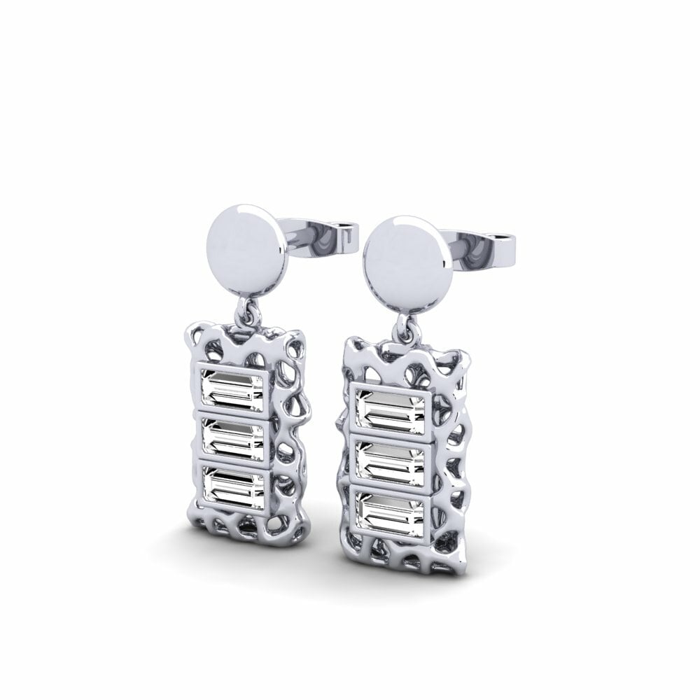 Moissanite Boucle d'oreille femme Clyde