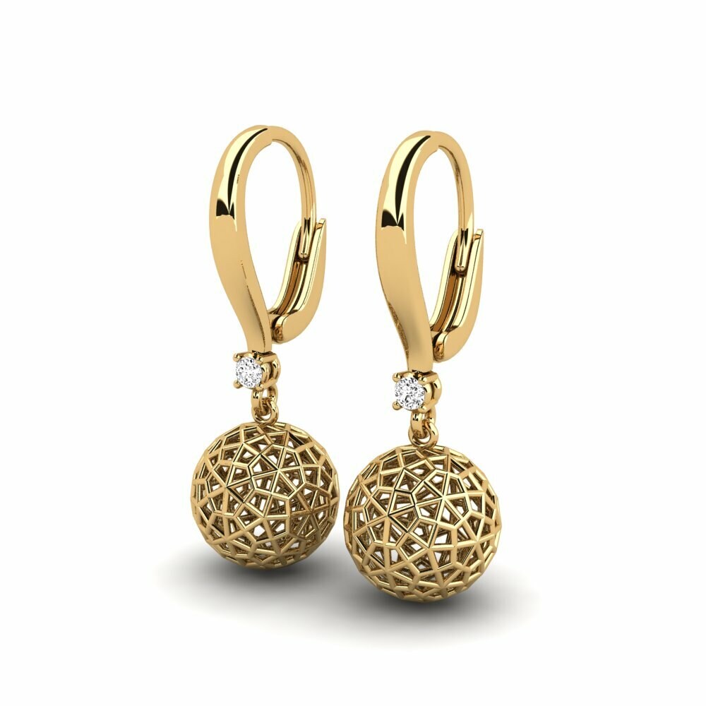 Moissanite Boucle d'oreille femme Damtonbij