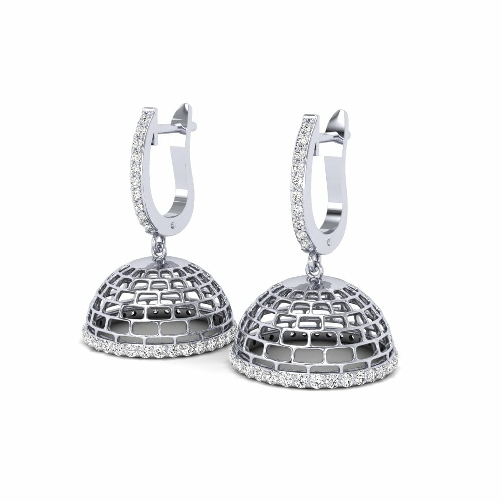 Moissanite Boucle d'oreille femme Downard