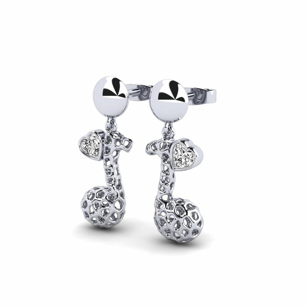 Moissanite Boucle d'oreille femme Ecaipo