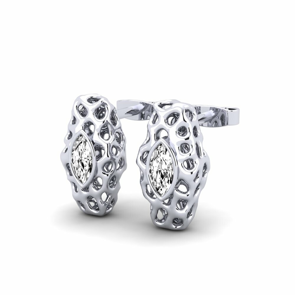 Moissanite Boucle d'oreille femme Eimlathpo
