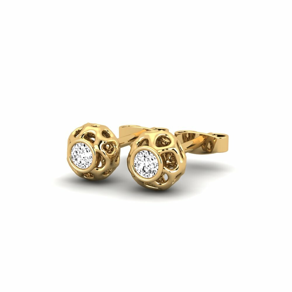 Moissanite Boucle d'oreille femme Eriotaro