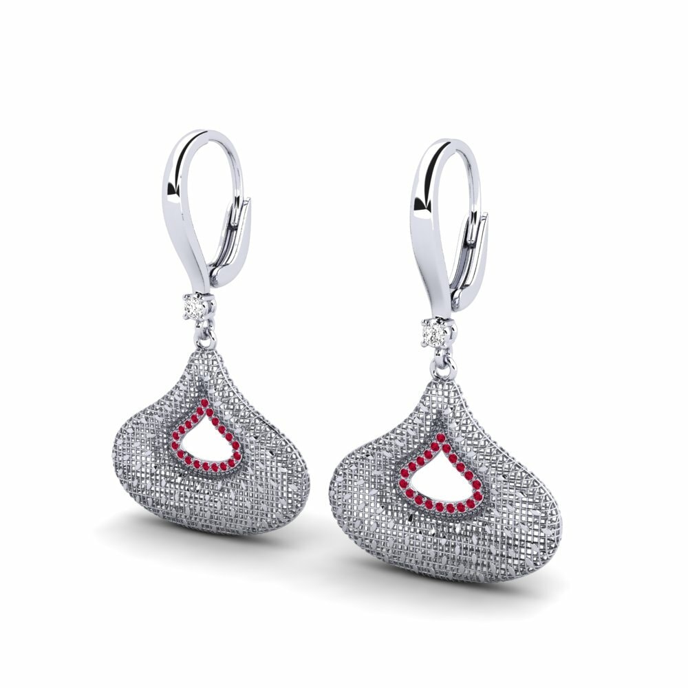Moissanite Boucle d'oreille femme Etage