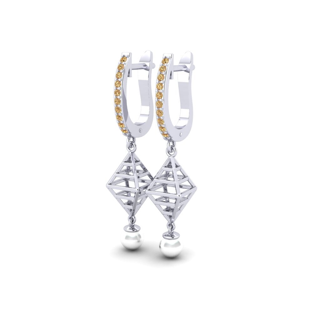 Brauner Diamant Damen ohrring Hasnain