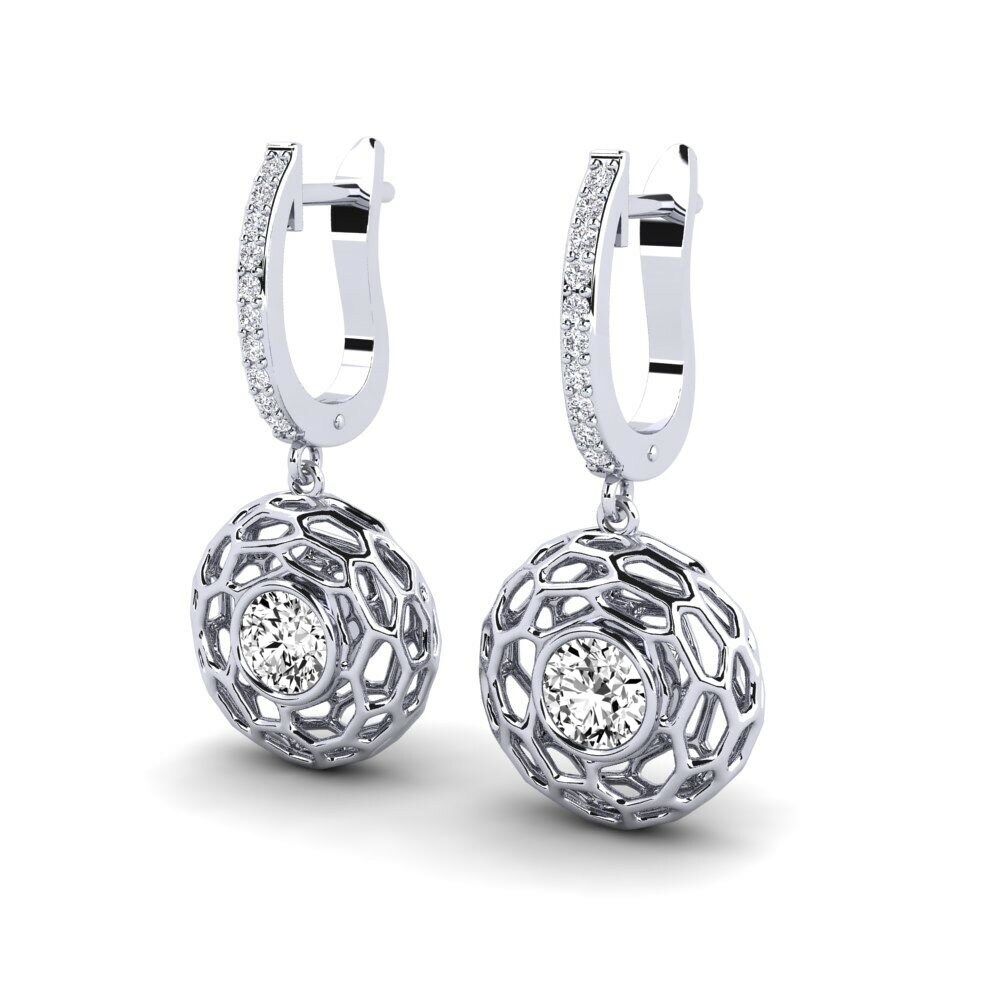 Moissanite Boucle d'oreille femme Hiner