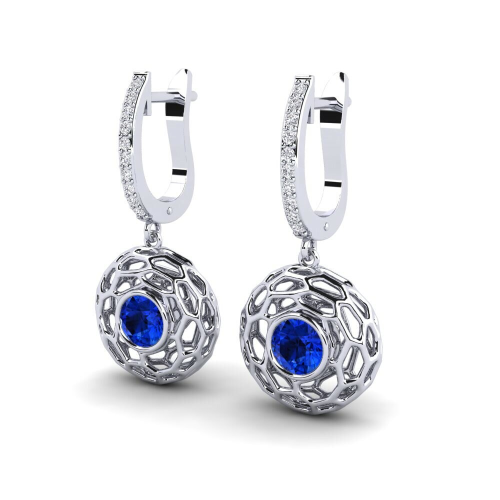 Sapphire (Lab Created) Earring Hiner