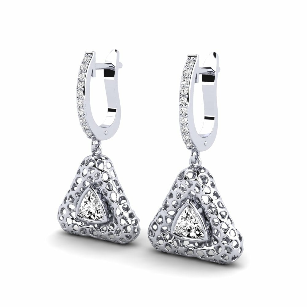 Moissanite Boucle d'oreille femme Zacharie