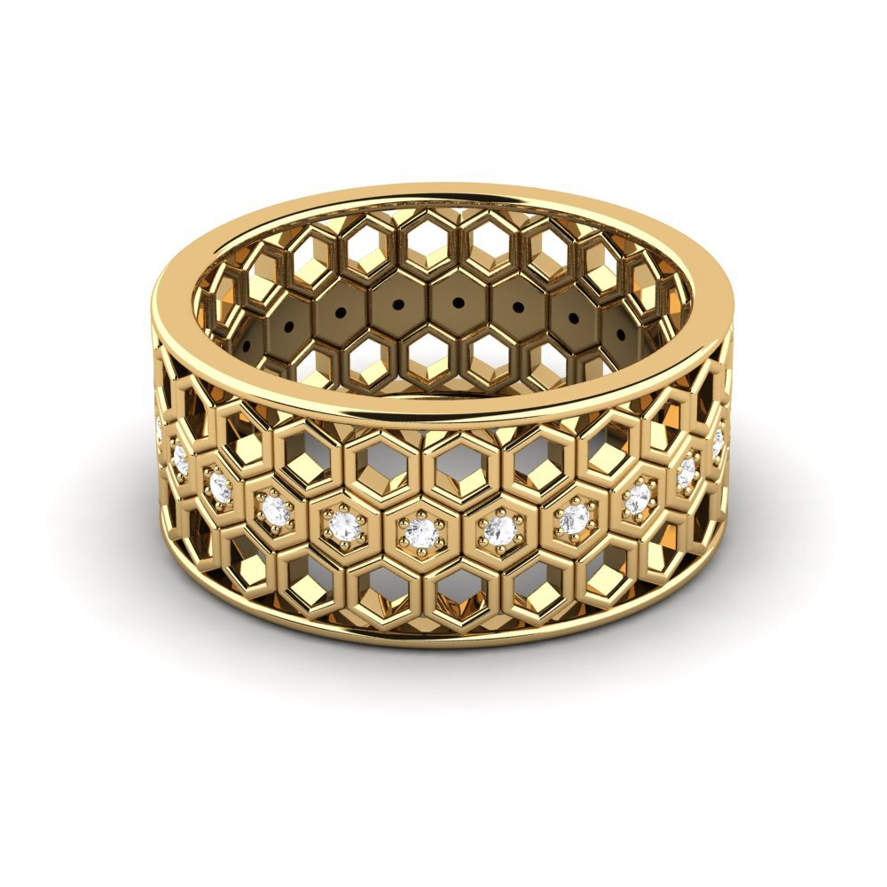 Weißer Saphir Ring Lamica