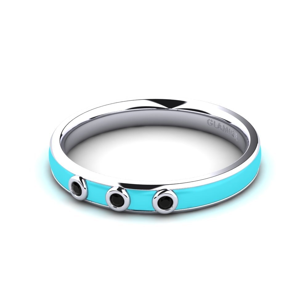 3 & 5 Stones Black Sapphire Rings