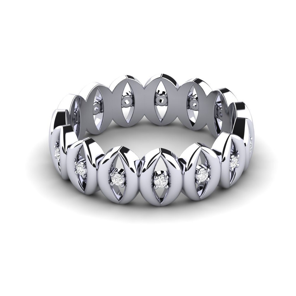 Weißer Saphir Ring Tarlton