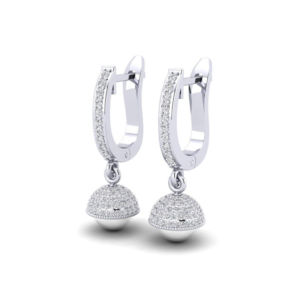 Diamante cultivado en laboratorio Pendiente de mujer Cundrie