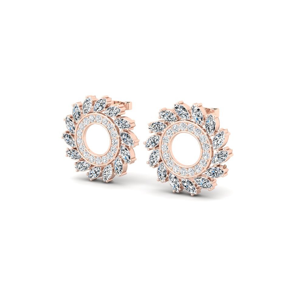 14ct Rose Gold Women's Earring Danaky