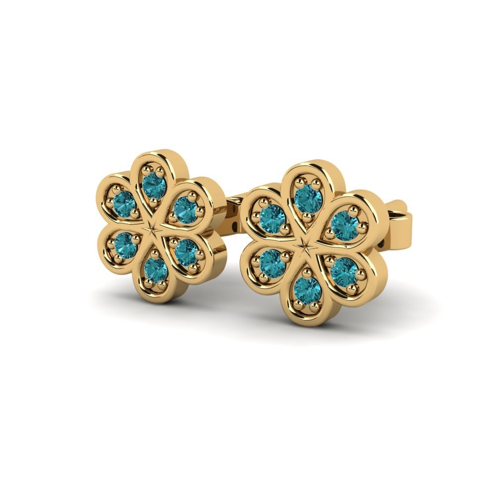 Blauer Diamant Damen ohrring Dorm
