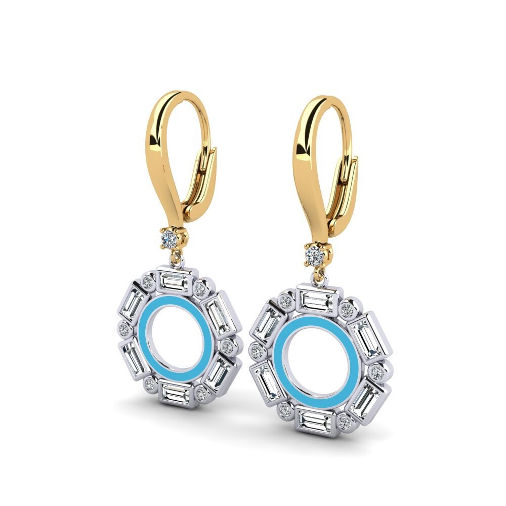 14ct Yellow & White Gold Women's Earring Ilone