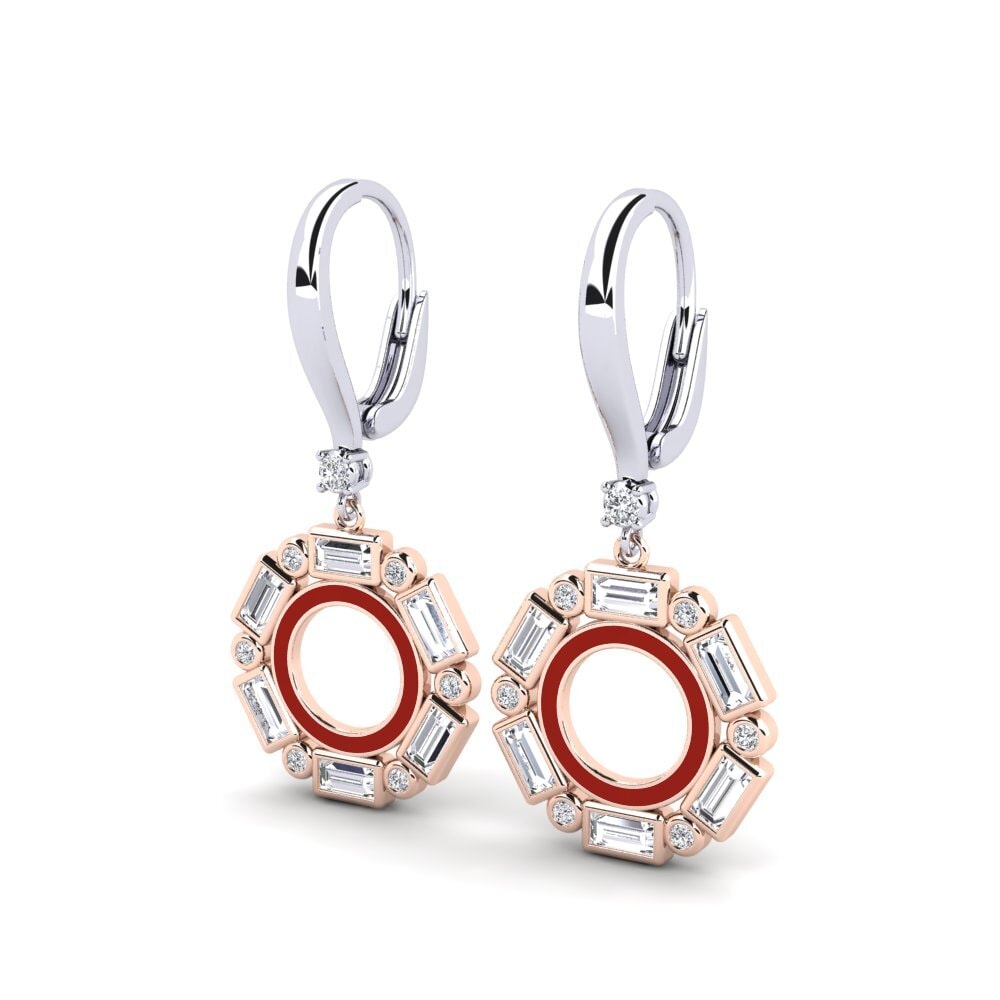 Labor-gezüchteter Diamant Damen ohrring Ilone