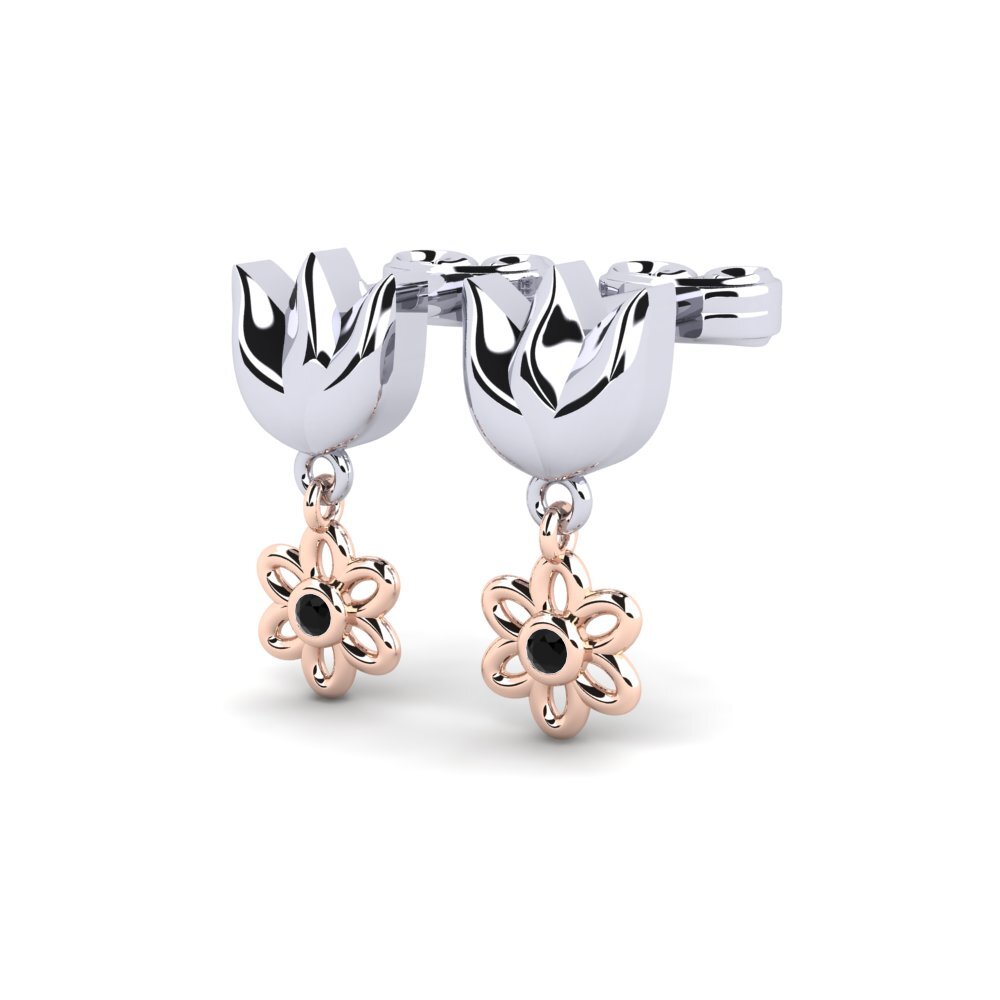 Black Sapphire Women's Earring Lampion