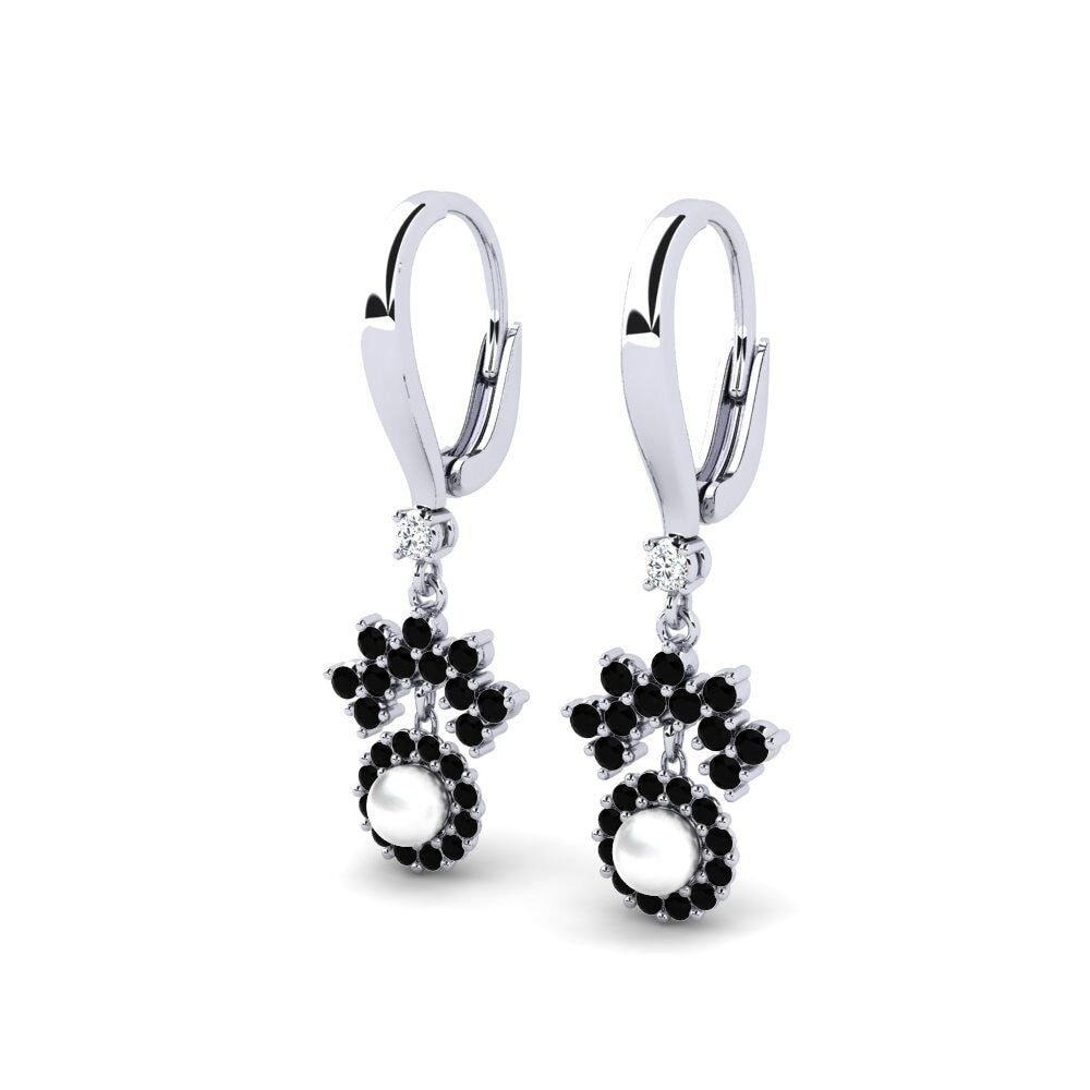 Diamante Negro Pendiente de mujer Ehses