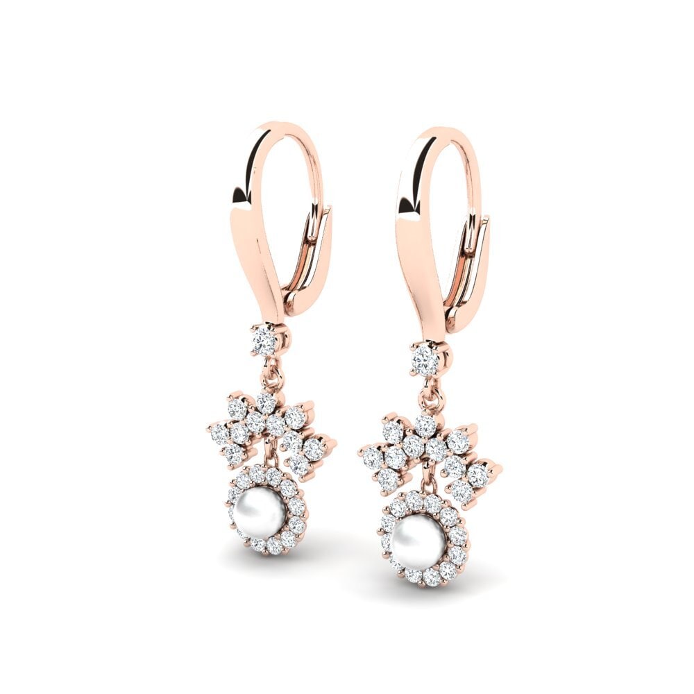 14ct Rose Gold Women's Earring Ehses