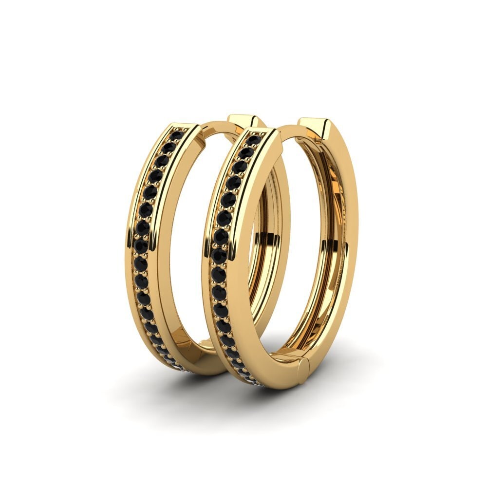 Black Onyx Women's Earring Laduke 24 mm