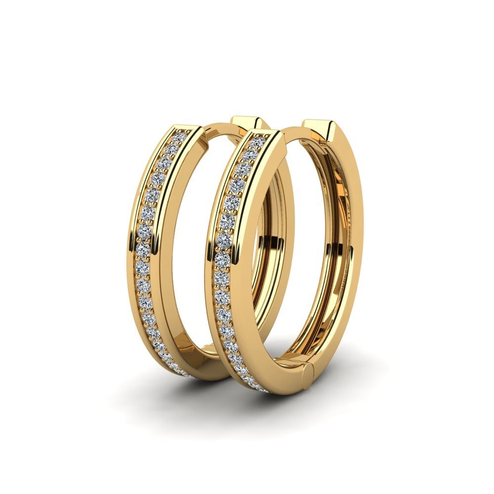 Zirconia Women's Earring Laduke 24 mm