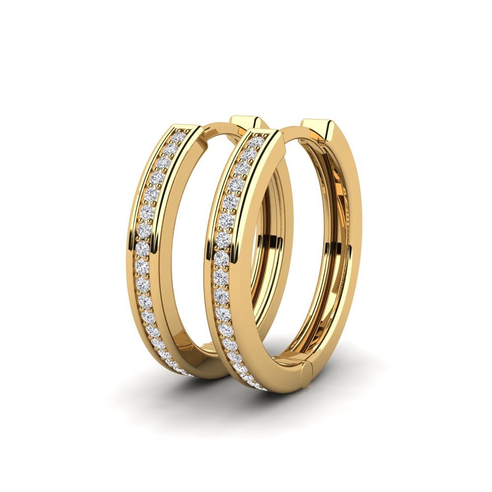 Lab Grown Diamond Women's Earring Laduke 24 mm