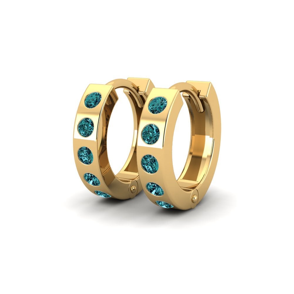 Diamante Azul Pendiente de mujer Snivy