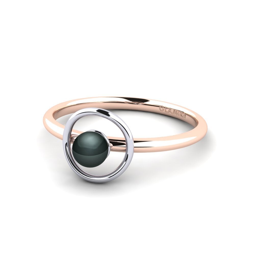 14ct Rose / White Gold Ring Chasm
