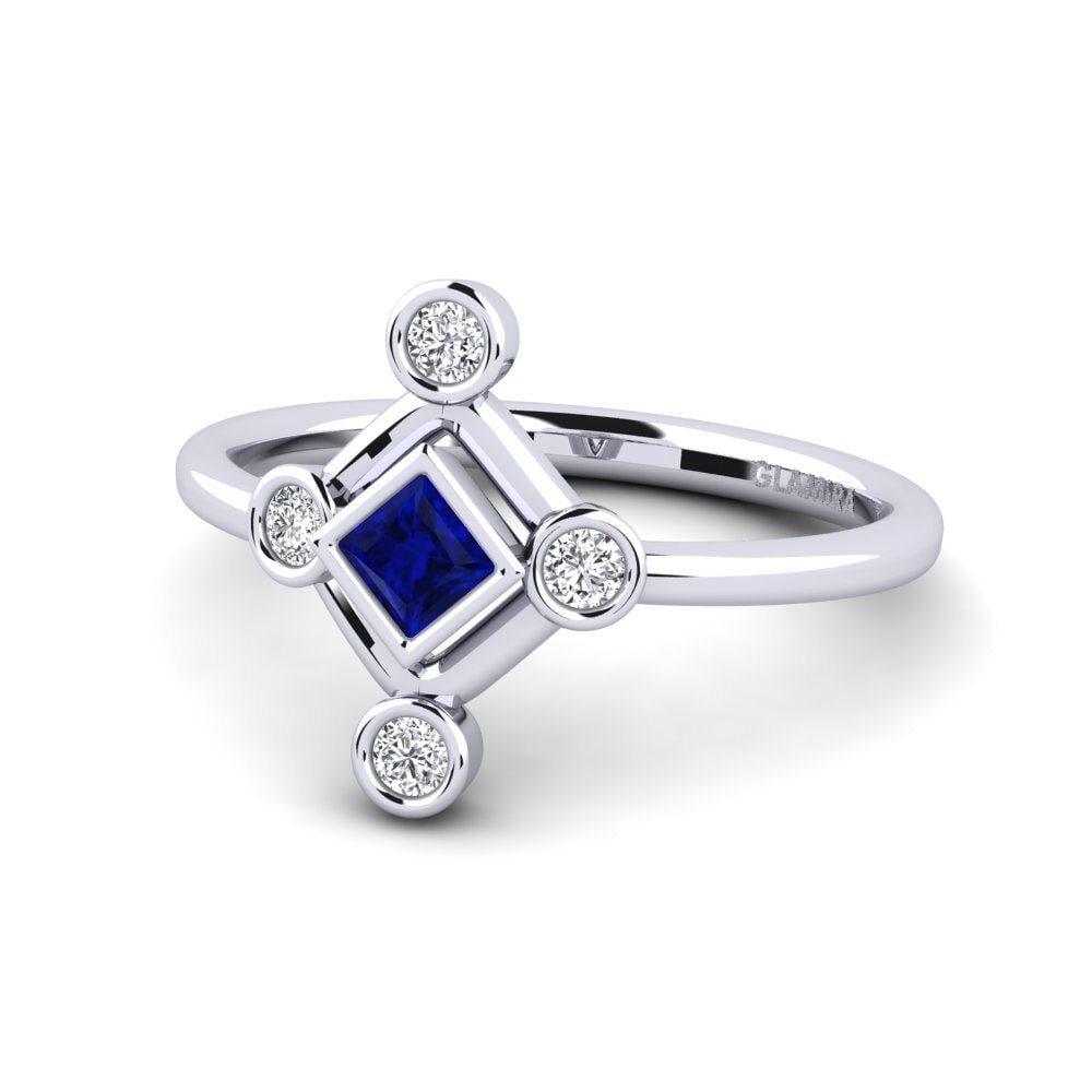 Princess Sapphire Engagement Ring Davinia