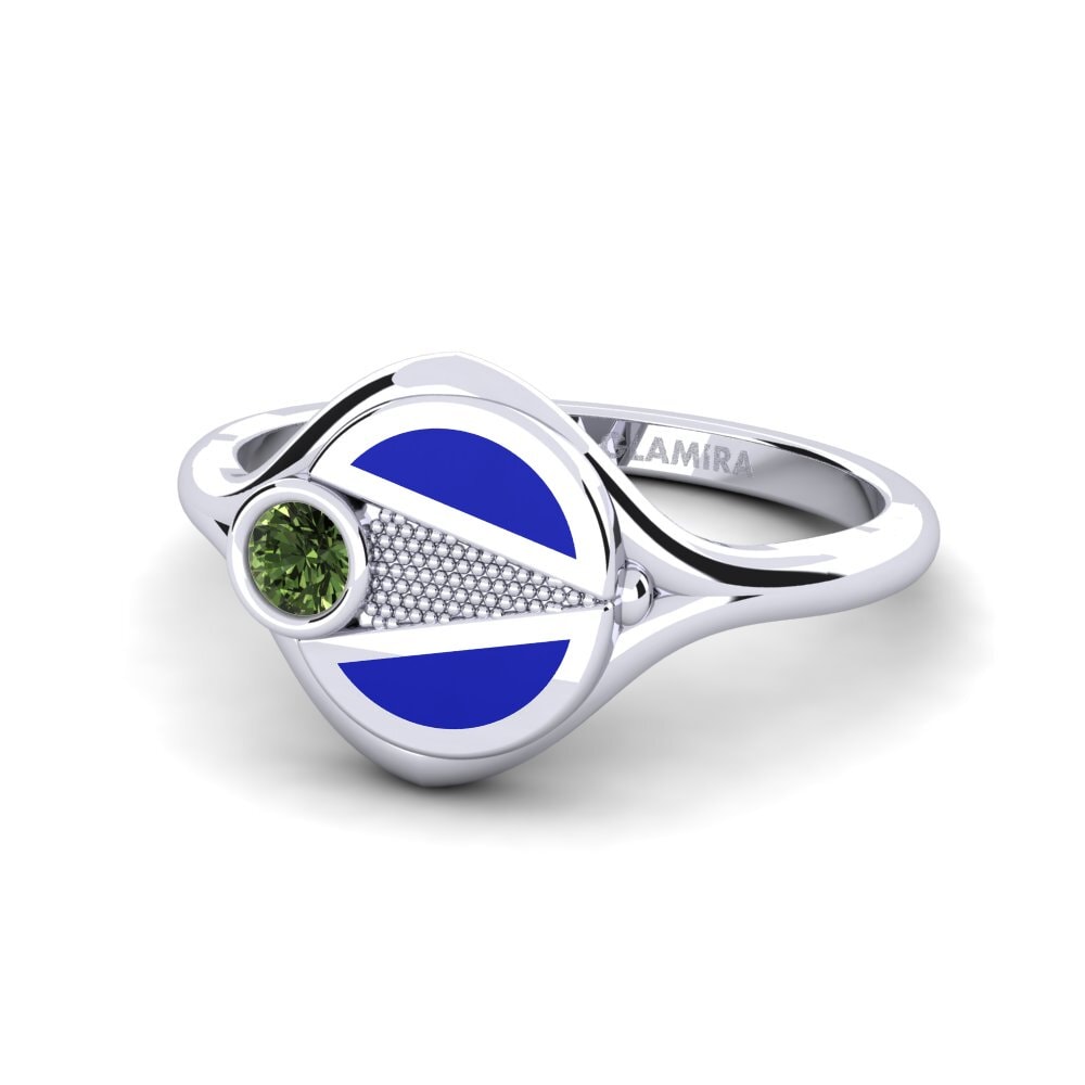 Ringe Fashion Grüner Saphir