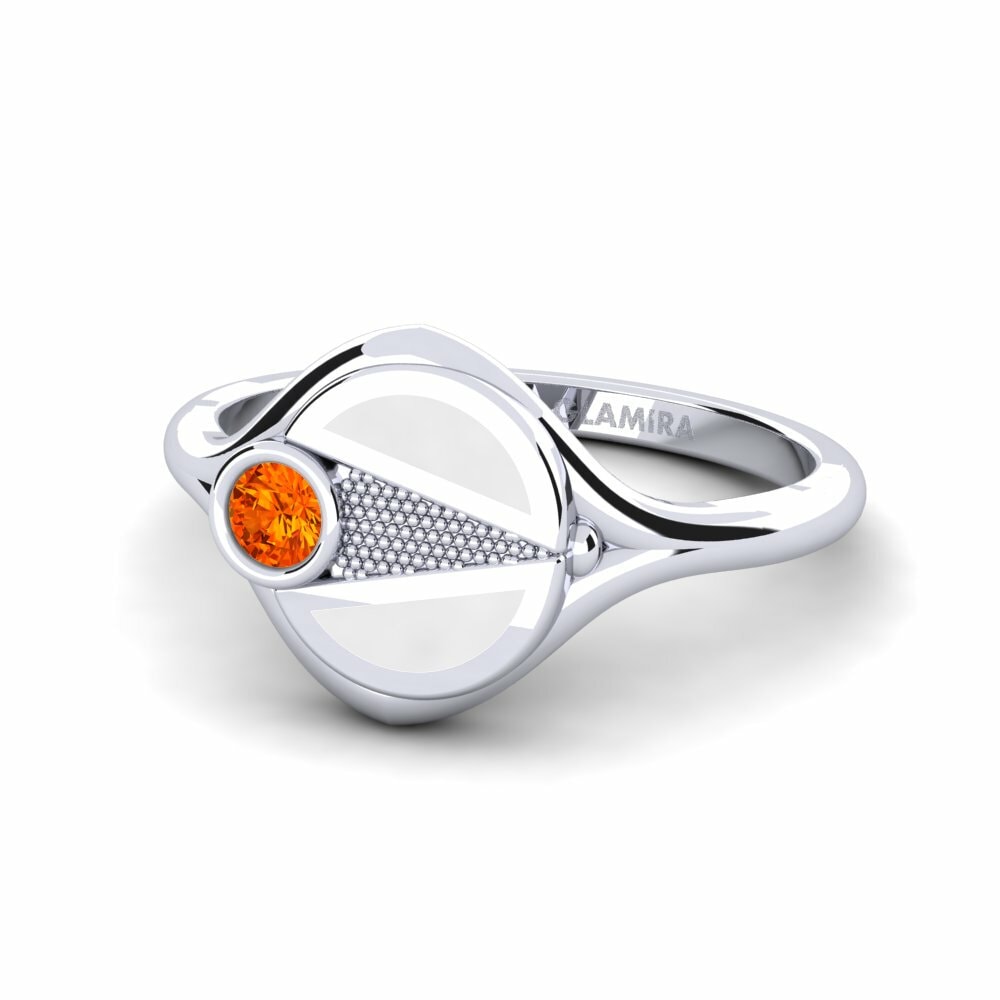 Saphir orange Bague Gigloter