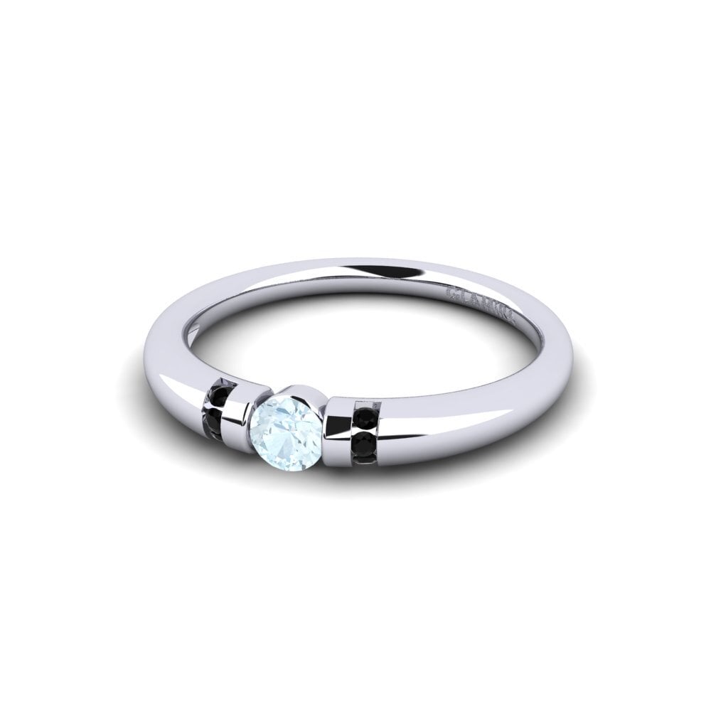 Aquamarine Engagement Ring Amadora