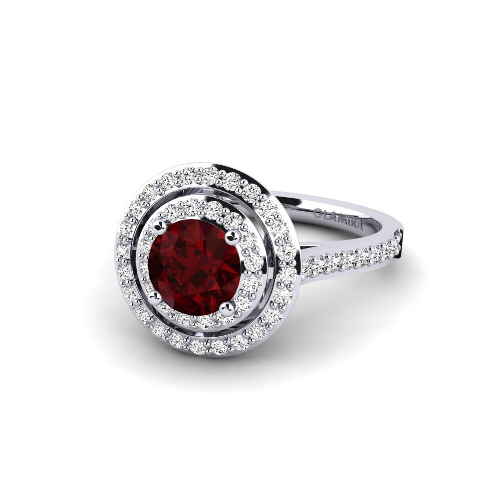 Granate Anillo de compromiso Devona