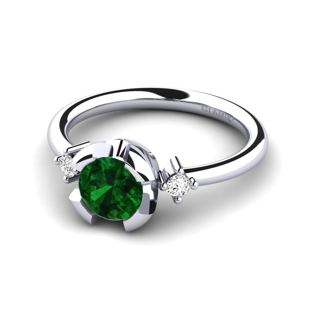 Tsavorita Anillo de compromiso Adoray