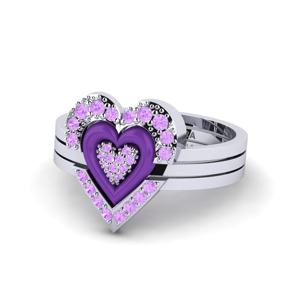 950 Platin Ring Adjustablelove Set