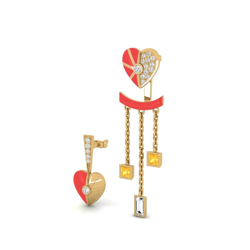 Citrino Orecchino da donna Aiyanand Set