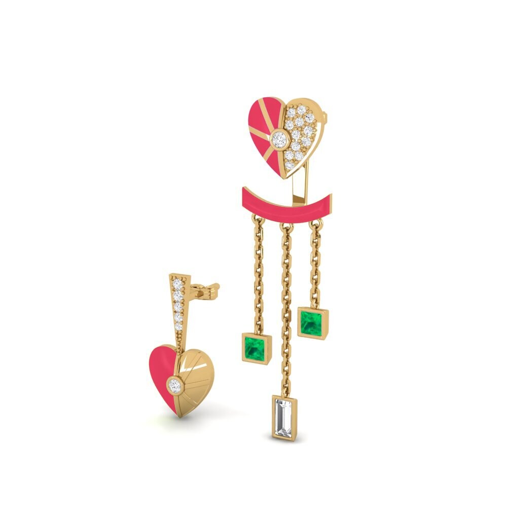 Smeraldo Orecchino da donna Aiyanand Set