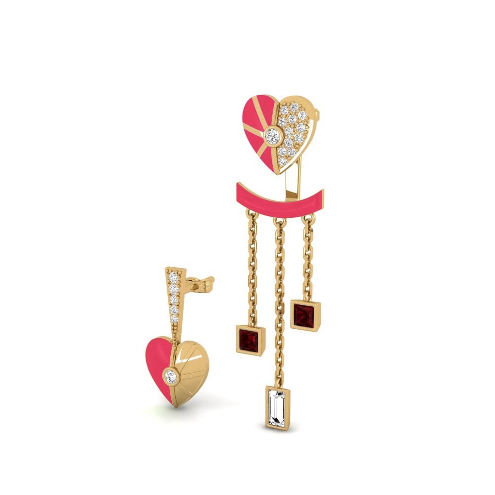 Granate Pendiente de mujer Aiyanand Set
