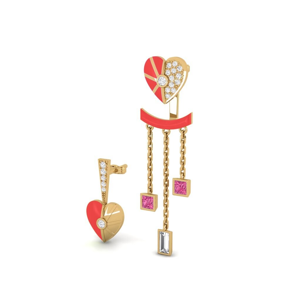 Pink Tourmaline Women's Earring Aiyanand Set
