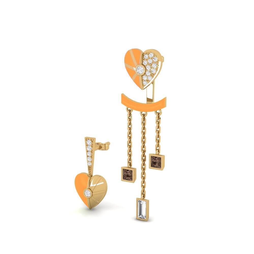 Smoky Quartz Women's Earring Aiyanand Set