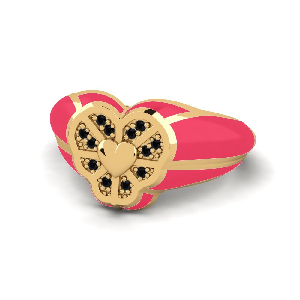 Schwarzer Onyx Ring Avyanna