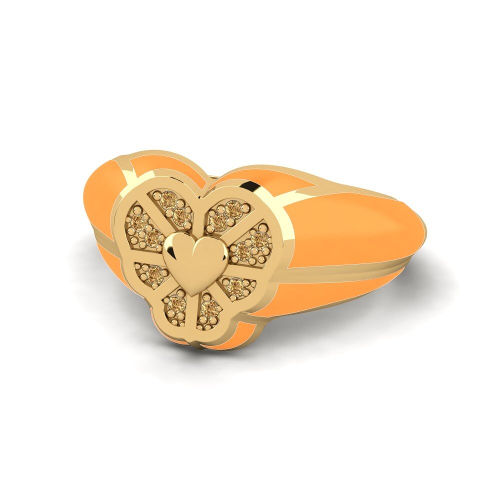 Brauner Diamant Ring Avyanna