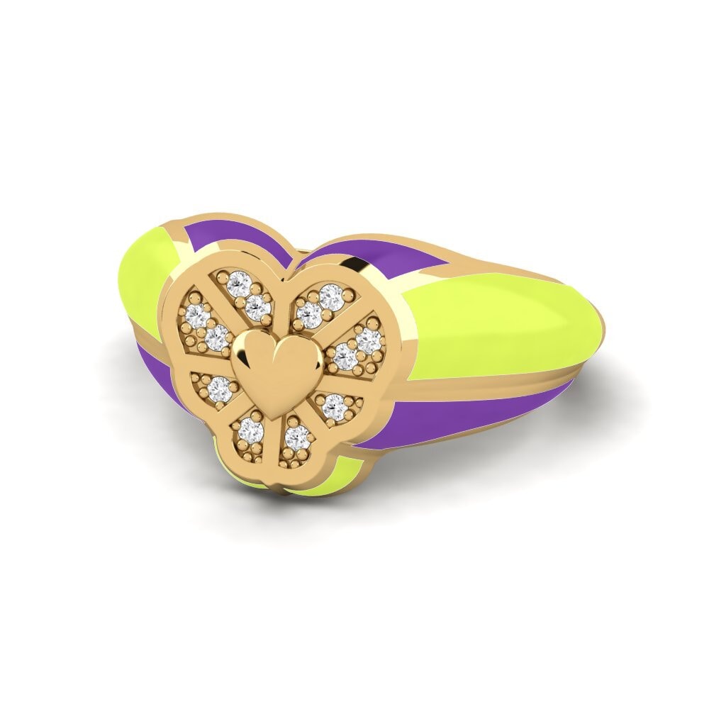 Weißer Saphir Ring Avyanna