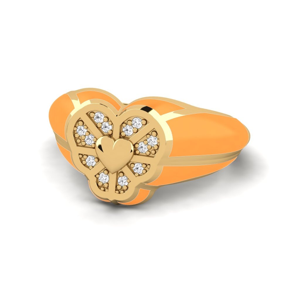Weißer Saphir Ring Avyanna