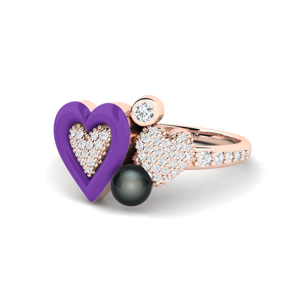 Heart Zirconia Rings