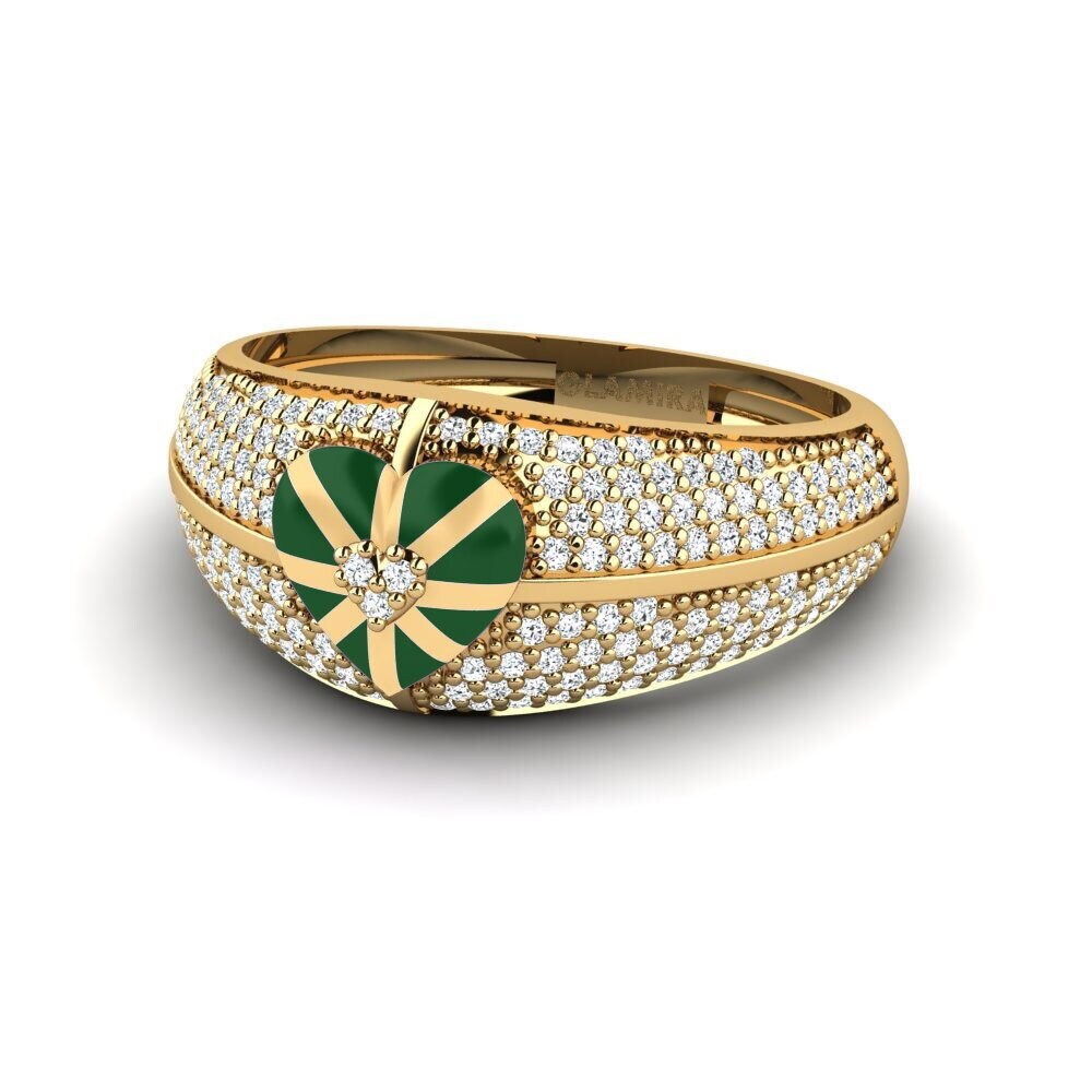 Zirconia Ring Chartreuse