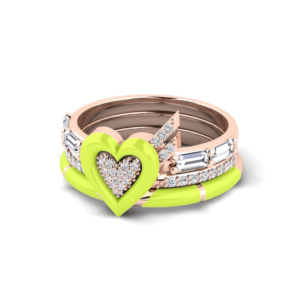 Rotgold 750 Ring Dignita