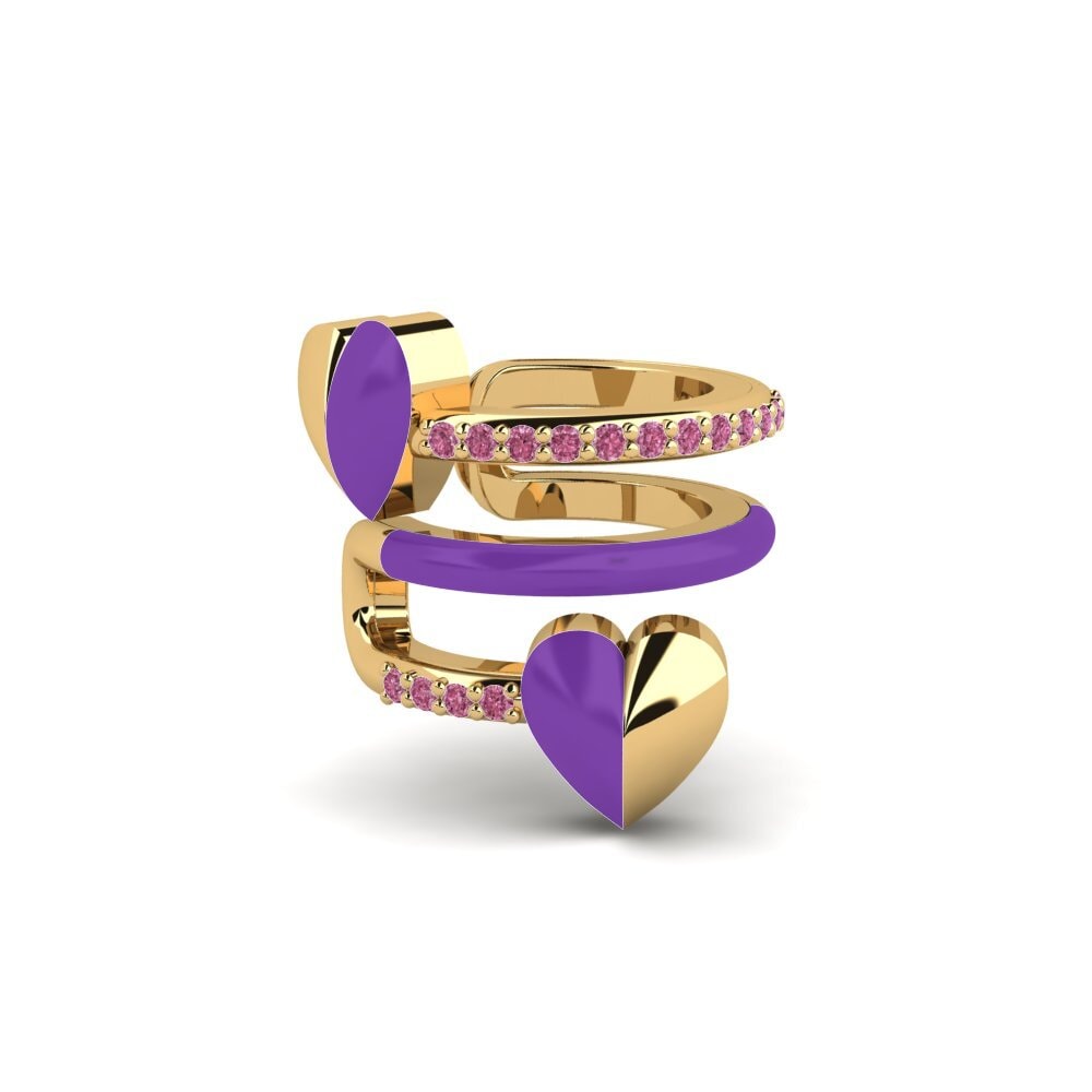 Granate Rhodolite Pendiente de mujer Fuchsia