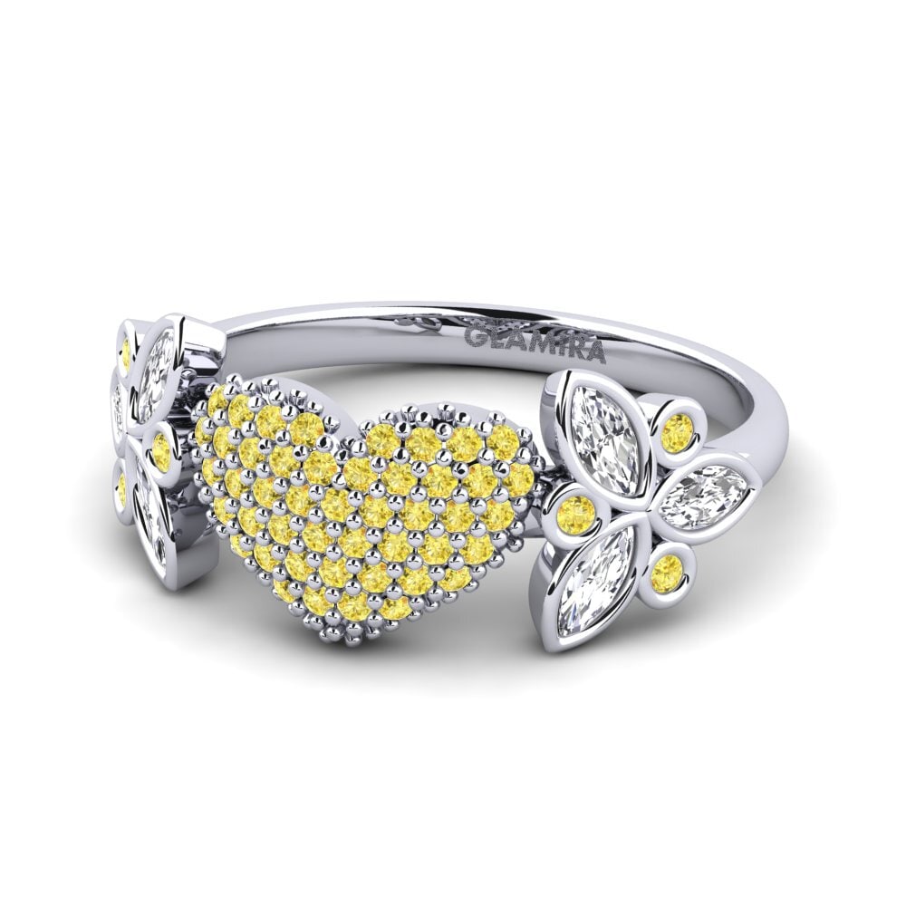 Yellow Sapphire Ring Hjjuw